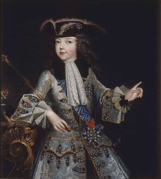Portrait of a young Louis XV of France